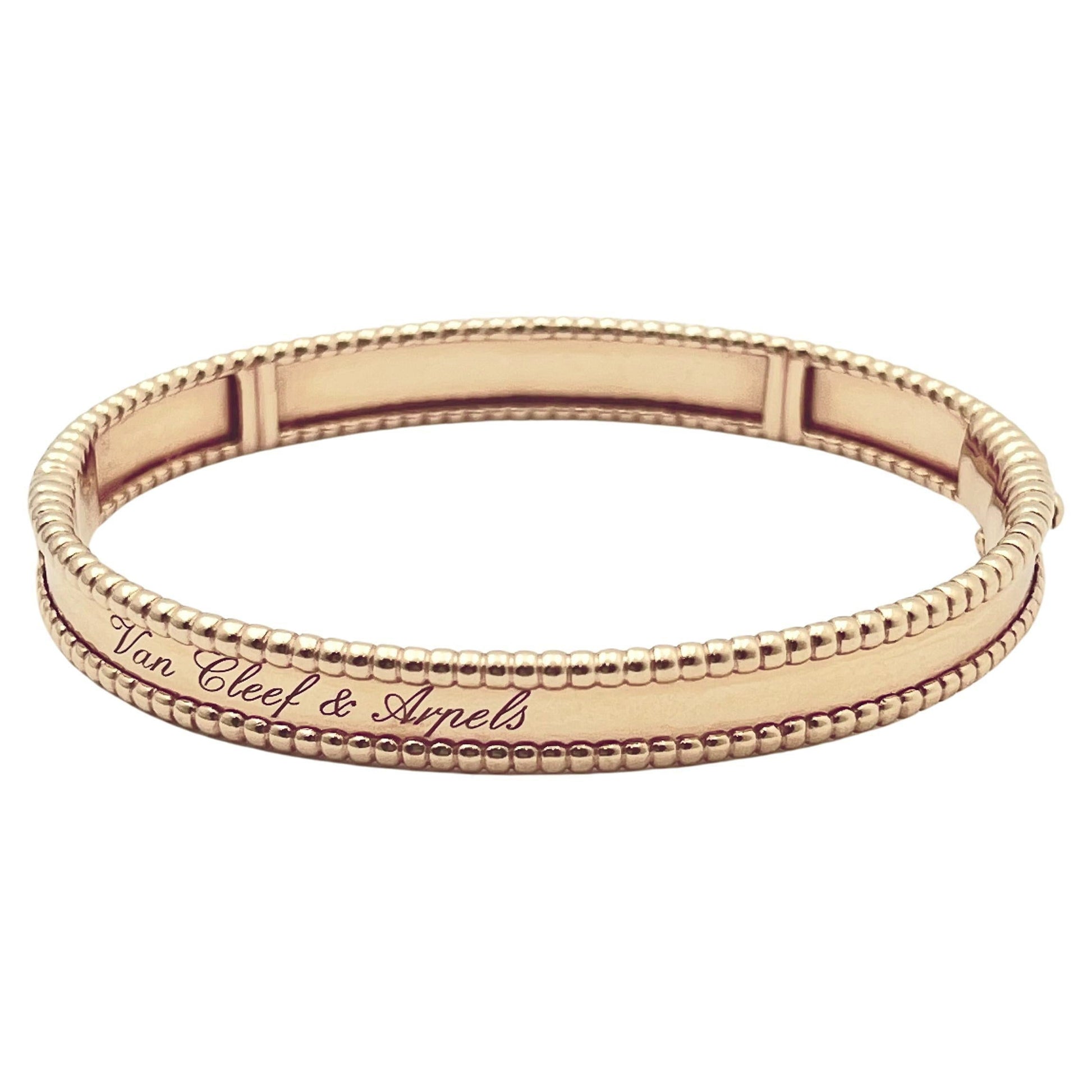 Van Cleef & Arpels - 18k Rose Gold Perlée Signature Bracelet