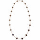 Van Cleef & Arpels - 18k Rose Gold Silver Obsidian Vintage Alhambra Long Necklace