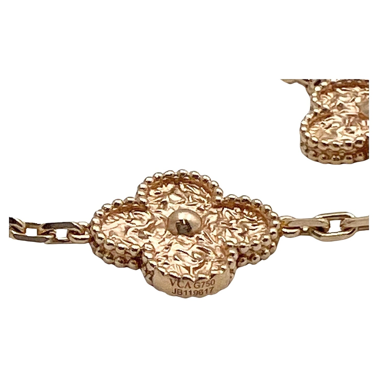 Van Cleef & Arpels - 18k Rose Gold Vintage Alhambra Bracelet