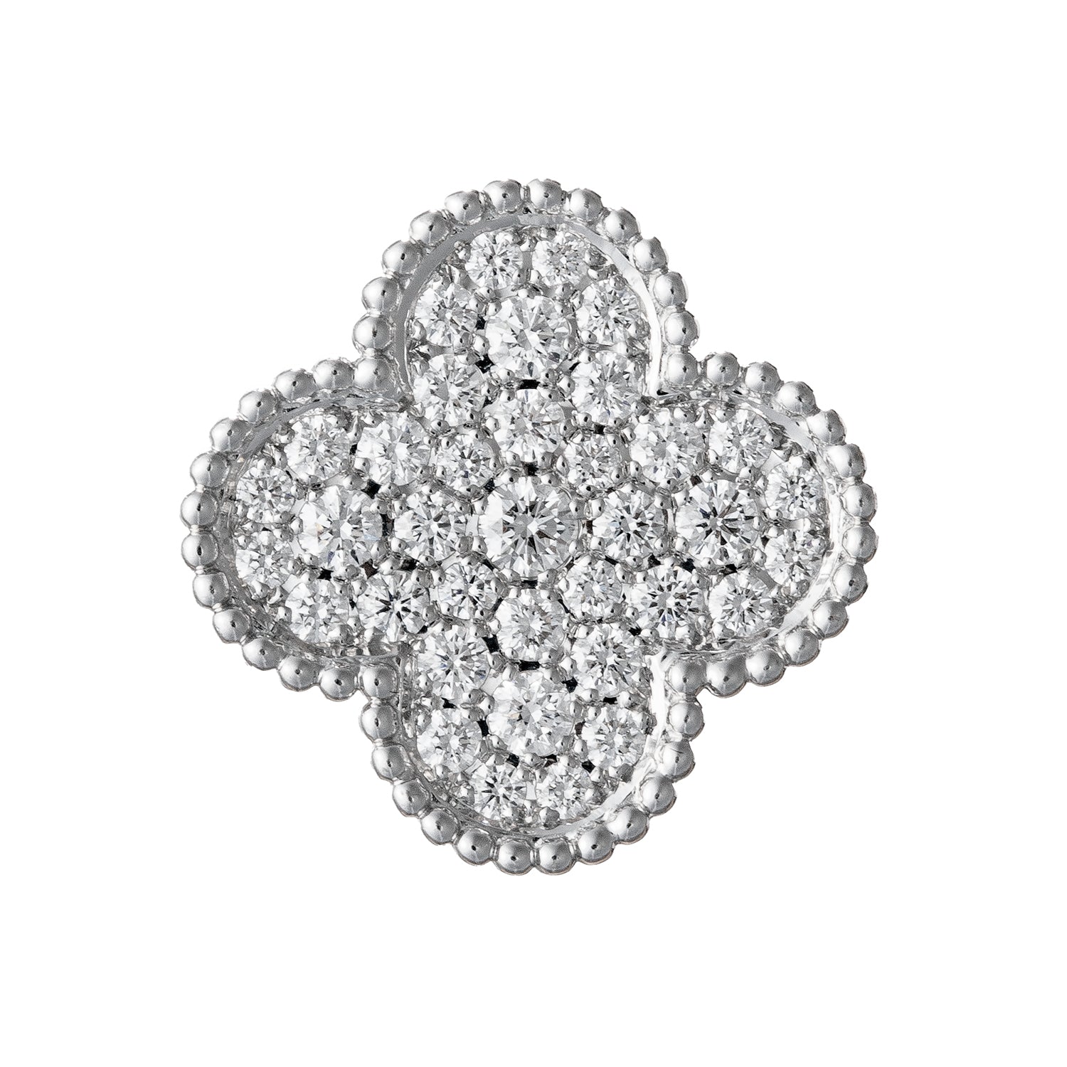 Van Cleef & Arpels - 18k White Gold Diamond Magic Alhambra Ring