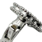 Van Cleef & Arpels - 18k White Gold Guilloché Vintage Alhambra Earrings