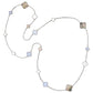 Van Cleef & Arpels - 18k White Gold Mother-of-Pearl Chalcedony Magic Alhambra Necklace