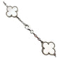 Van Cleef & Arpels - 18k White Gold Mother - of - Pearl Vintage Alhambra Necklace