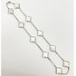 Van Cleef & Arpels - 18k White Gold Mother - of - Pearl Vintage Alhambra Necklace