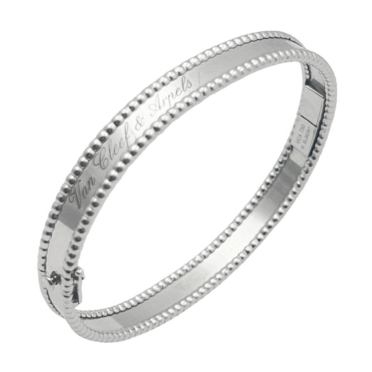 Van Cleef & Arpels - 18k White Gold Perlée Signature Bracelet