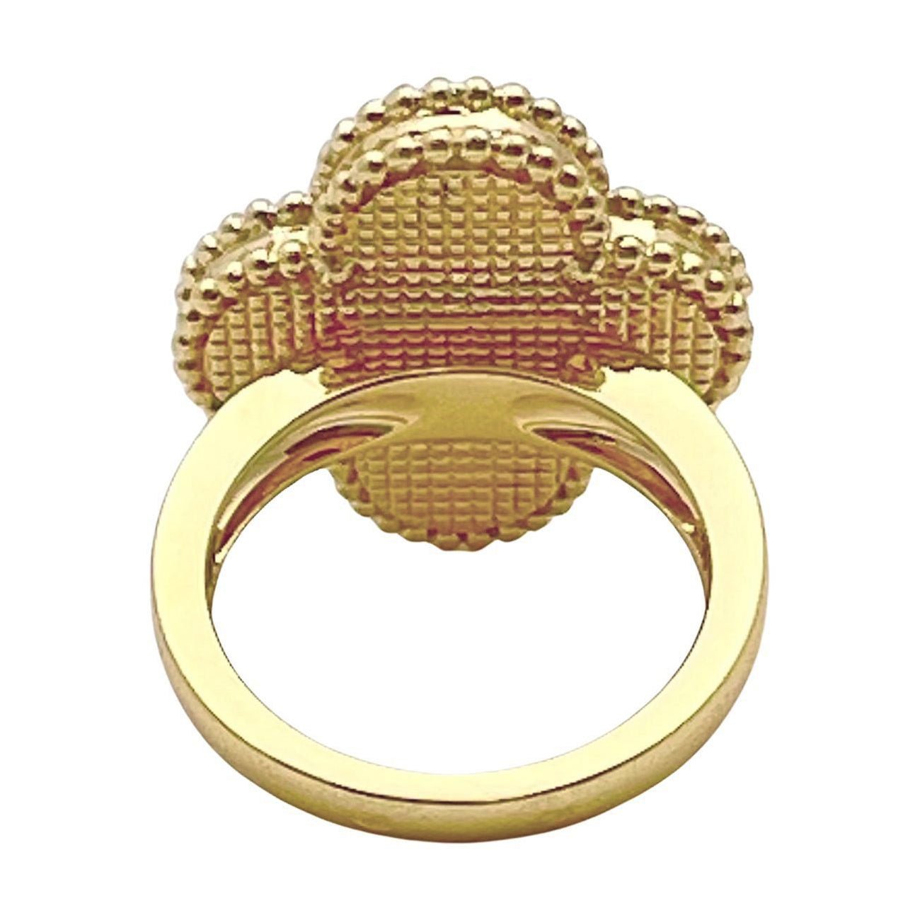 Van Cleef Arpels Yellow Gold Malachite Magic Alhambra Ring