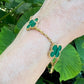 Van Cleef & Arpels - 18k Yellow Gold Malachite Vintage Alhambra Bracelet
