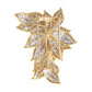 Van Cleef & Arpels - 1960s 18k Yellow Gold Platinum Diamond Flower Brooch