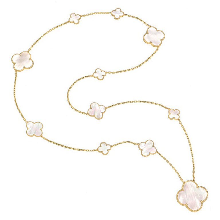 Van Cleef & Arpels - Mother-of-Pearl Magic Alhambra Long Necklace