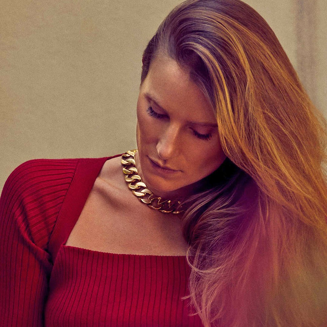 Verdura - 18k Yellow Gold Curb - Link Necklace