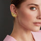 Verdura - 18k Yellow Gold Feather Cuff Earrings