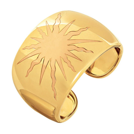 Verdura - 18k Yellow & Rose Gold Sun Cuff