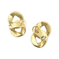 Estate 18k Yellow Gold Double Curb-Link Earrings