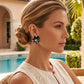 Verdura - Estate 18k Yellow Gold Black Jade Pearl Shell Earrings