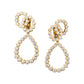 Verdura - Estate 18k Yellow Gold Diamond Looped Drop Earrings