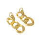 Verdura - Estate 18k Yellow Gold Piccolo Curb - Link Drop Earrings