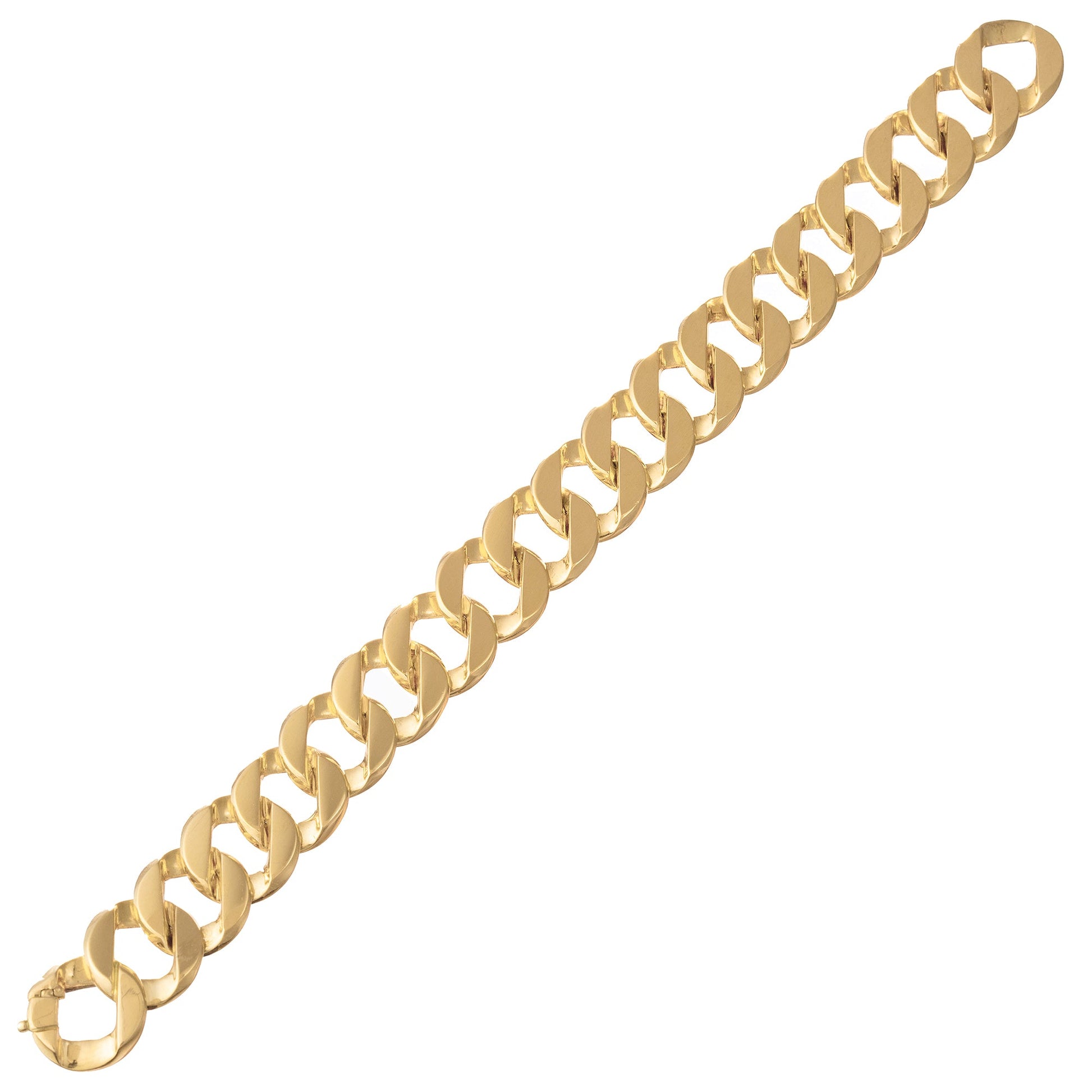 Verdura - Estate 18k Yellow Gold Small Curb - Link Bracelet