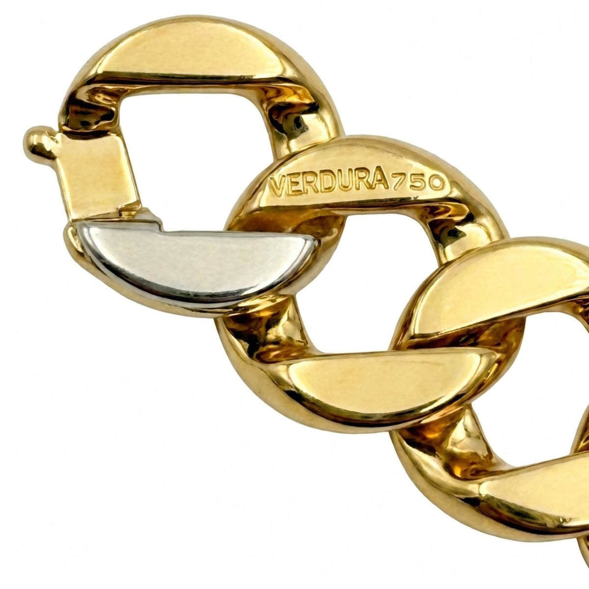Verdura - Estate 18k Yellow Gold Small Curb-Link Necklace