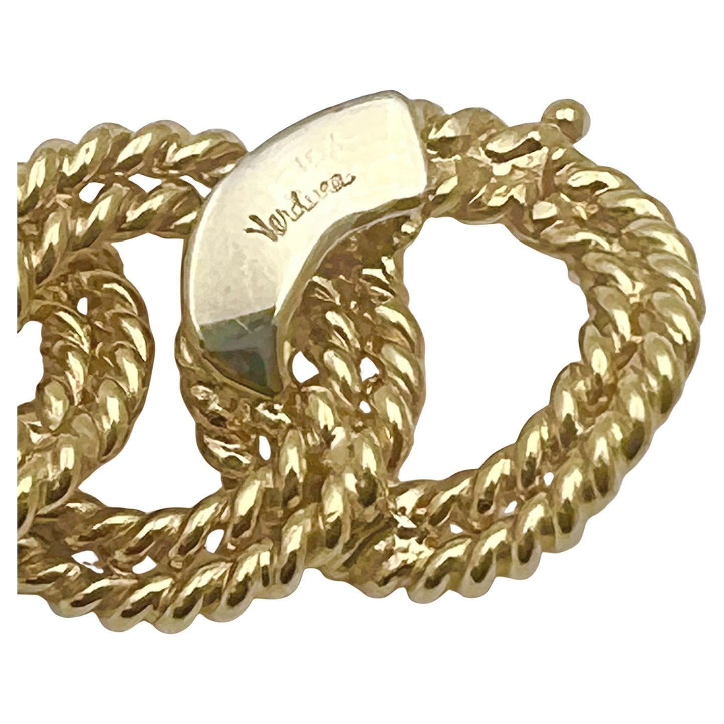 Verdura - Estate 18k Yellow Gold Twisted Rope Link Bracelet