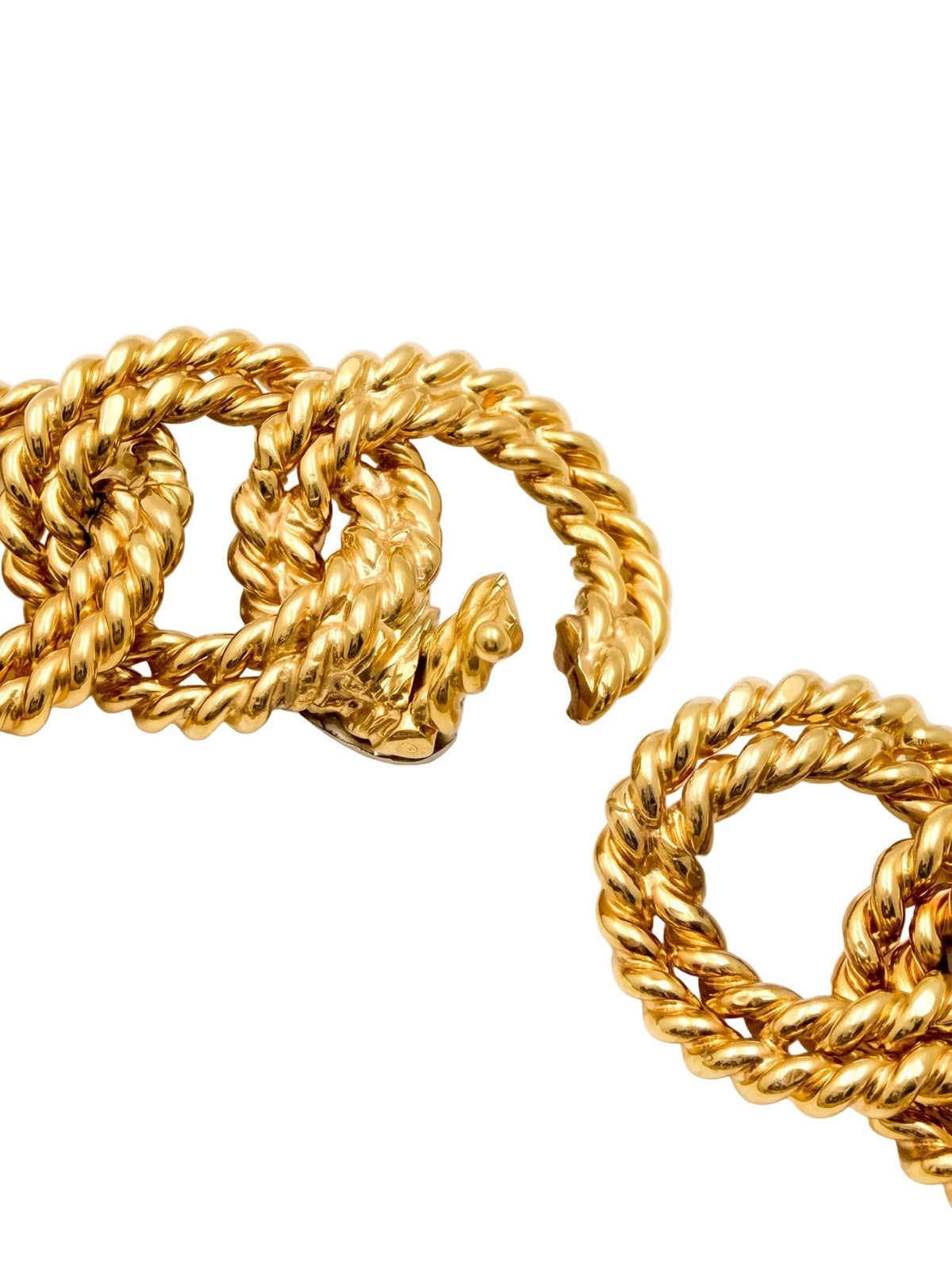 Verdura - Estate 18k Yellow Gold Twisted Rope Link Bracelet