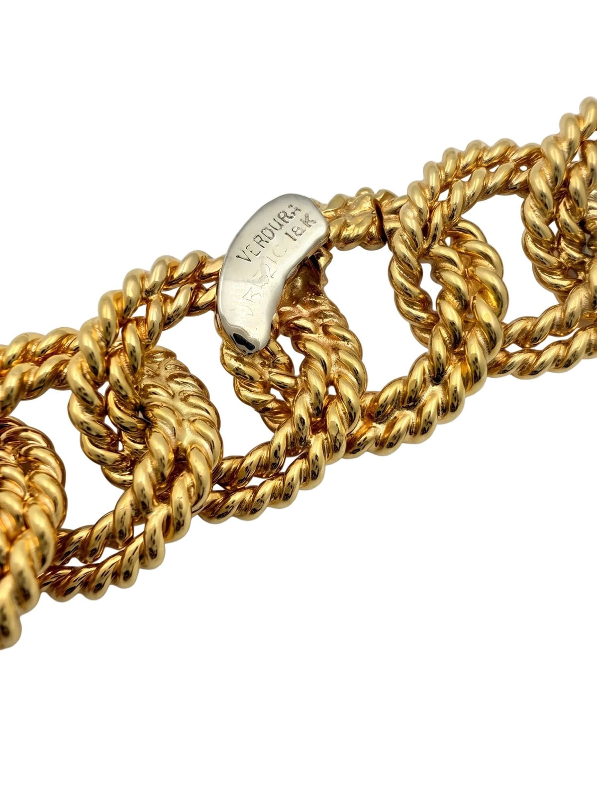 Verdura - Estate 18k Yellow Gold Twisted Rope Link Bracelet