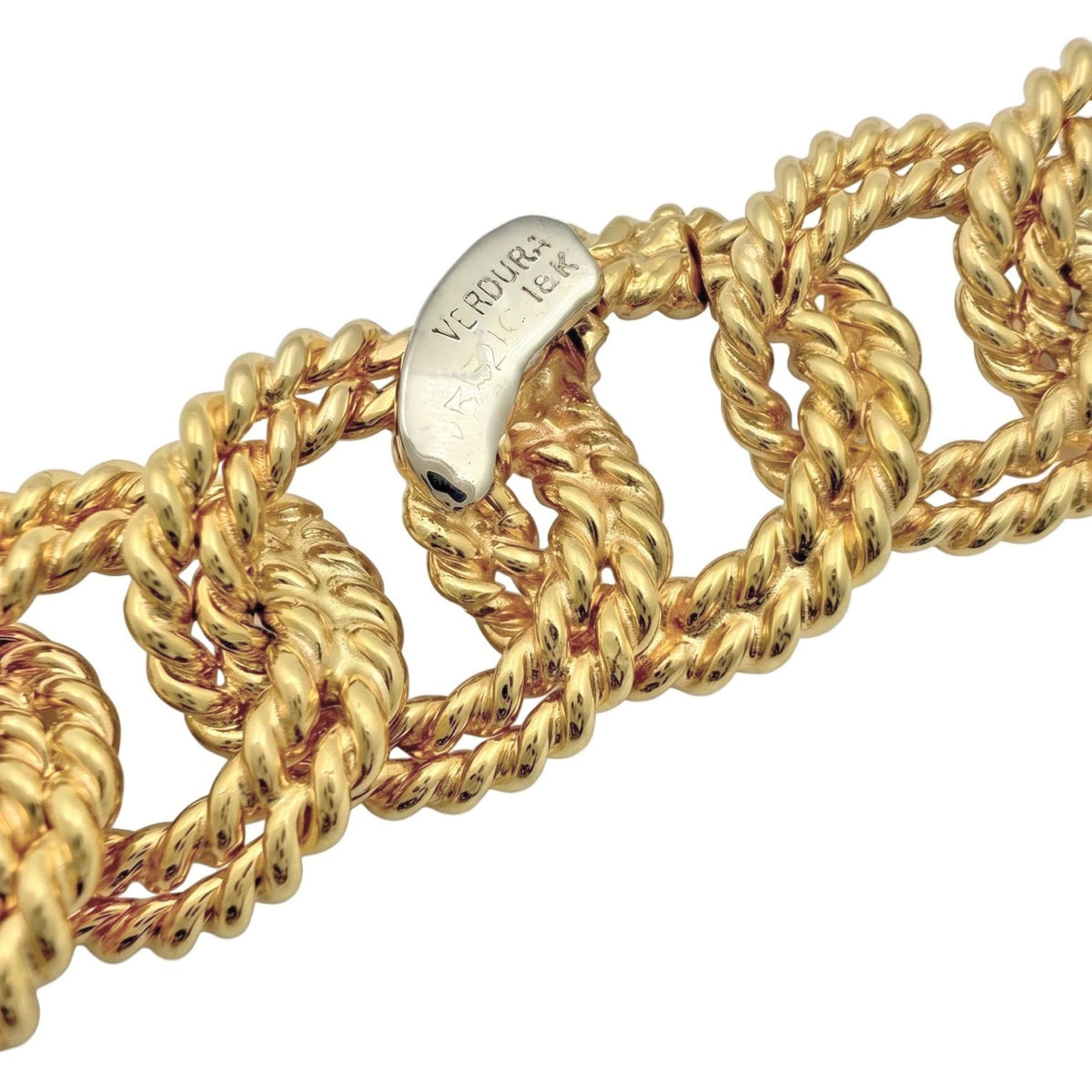 Verdura - Estate 18k Yellow Gold Twisted Rope Link Bracelet
