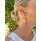 Verdura - Estate 18k Yellow Gold White Topaz Byzantine Earrings