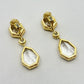 Verdura - Estate 18k Yellow Gold White Topaz Byzantine Earrings