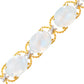 Verdura - Estate Rainbow Moonstone Diamond Pebble Bracelet