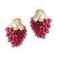 Verdura - Estate Ruby Grape Cluster Drop Earrings