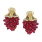 Verdura - Estate Ruby Grape Cluster Earrings