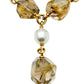 Verdura - Estate Rutilated Quartz South Sea Pearl 'Y' Drop Necklace