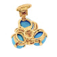 Verdura - Estate Turquoise Diamond Three Stone Earrings