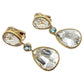 Verdura - Estate White & Blue Topaz Byzantine Drop Earrings