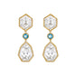 Verdura - Estate White & Blue Topaz Byzantine Pendant Earrings