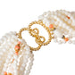 Verdura - Estate White & Pink Coral Bead Torsade Necklace