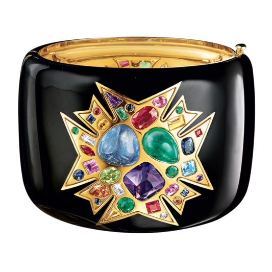Verdura - Multicolored Gemstone Theodora Cuff Bracelet