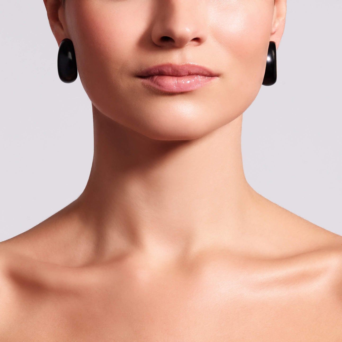 Vhernier - 18k Rose Gold Black Jet Pirouette Hoop Earrings