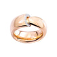 Vhernier - 18k Rose Gold Diamond Calla Band Ring