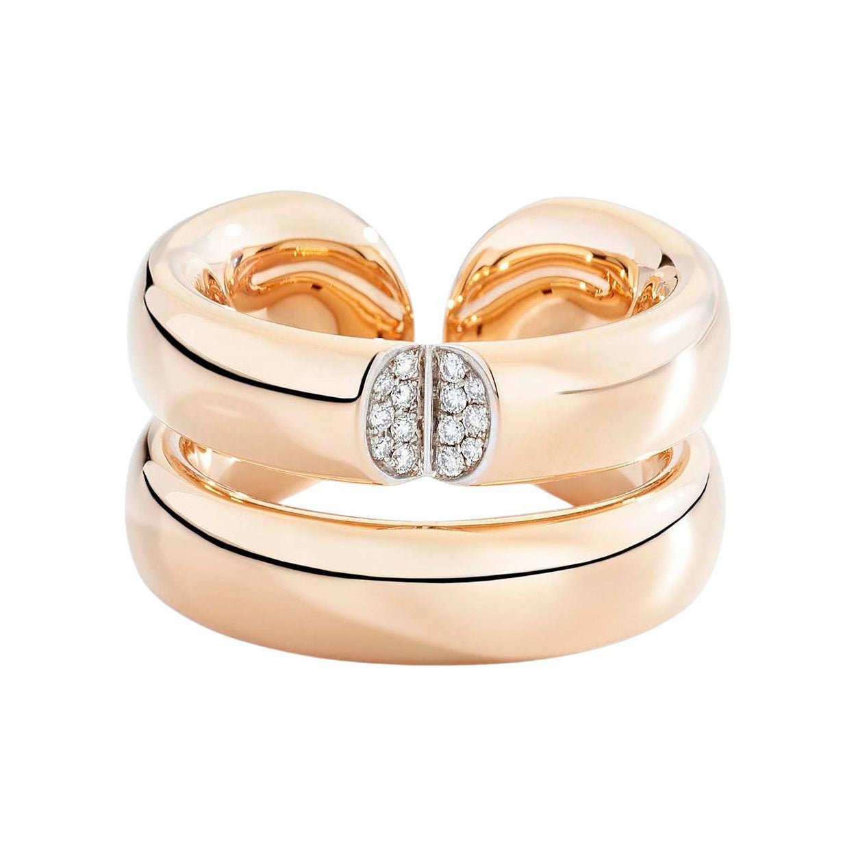 Vhernier - 18k Rose Gold Mon Jeu Maxi Ring