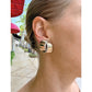 Vhernier - Estate 18k Natural White Gold Diamond Large Abbraccio Earrings
