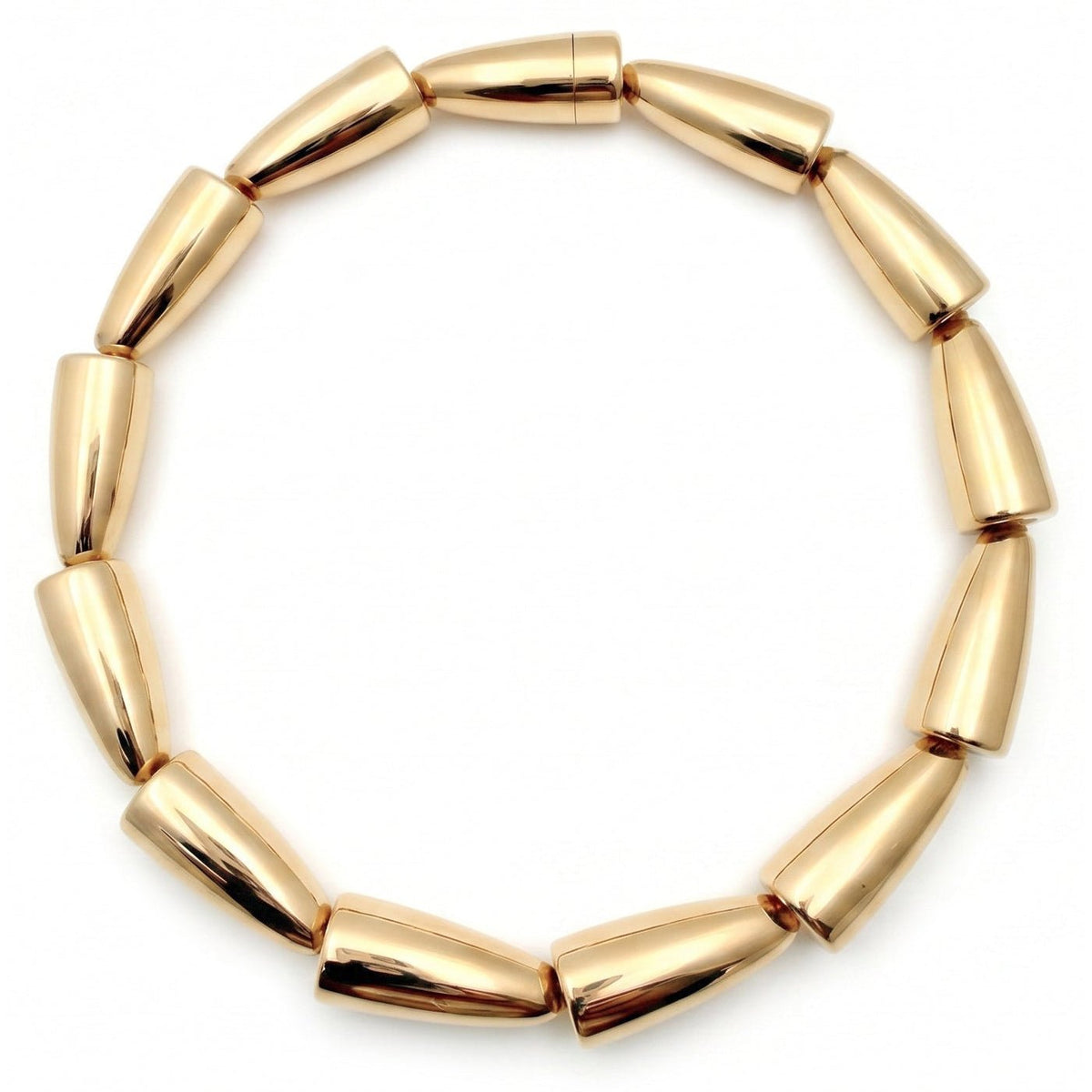 Vhernier - Estate 18k Rose Gold Calla Link Collar Necklace