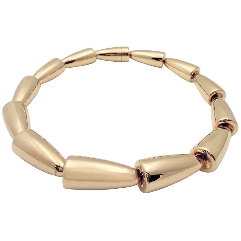 Vhernier - Estate 18k Rose Gold Calla Link Collar Necklace