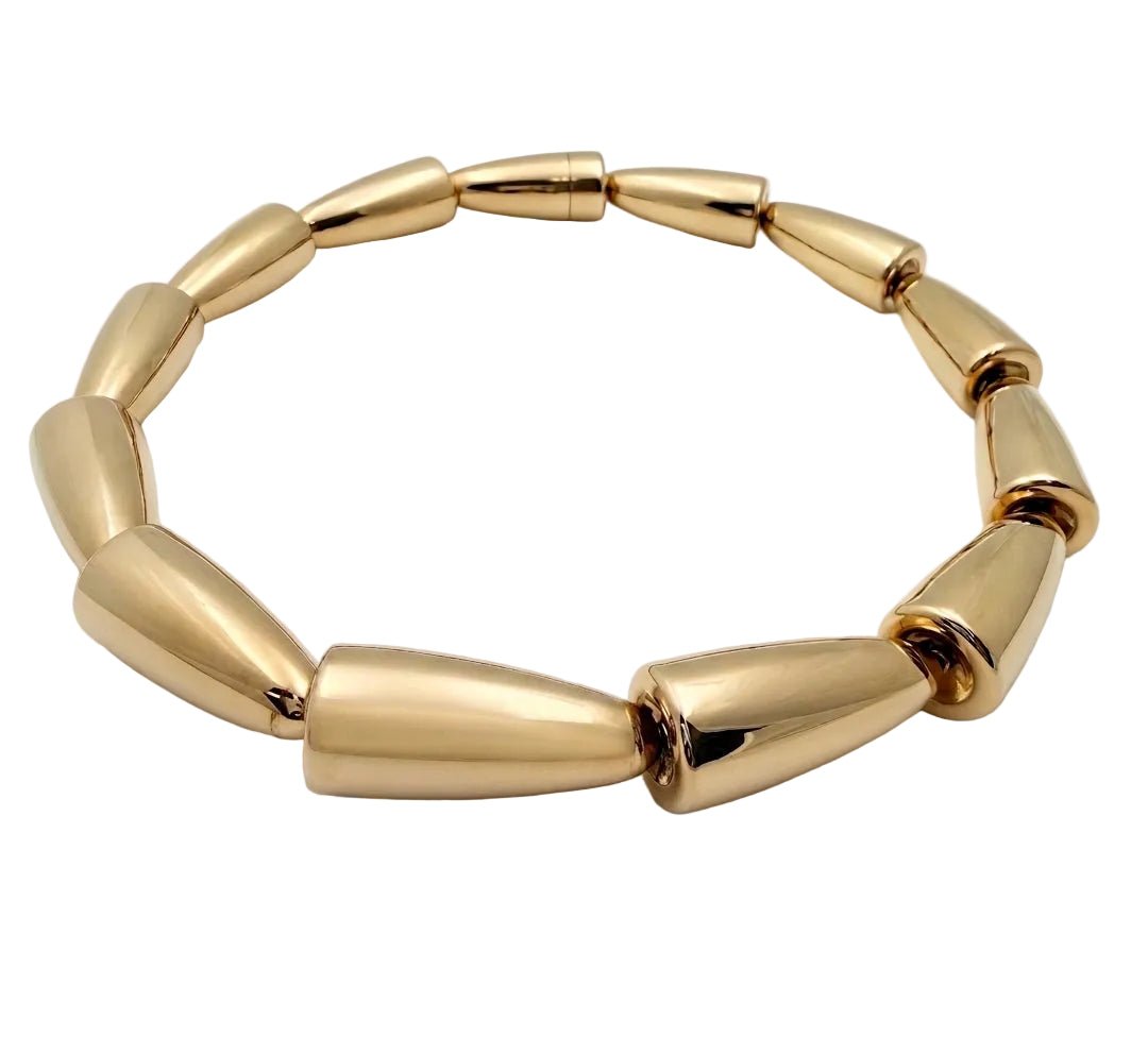 Vhernier - Estate 18k Rose Gold Calla Link Collar Necklace