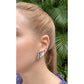 Vhernier - Estate 18k White Gold Diamond Vague Earrings