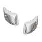 Estate 18k White Gold Diamond Vague Earrings
