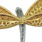 Yellow Sapphire Diamond Dragonfly Brooch