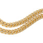 Additional Detailed Image of 18k Yellow Gold Pavé Diamond Curb-Link Necklace
