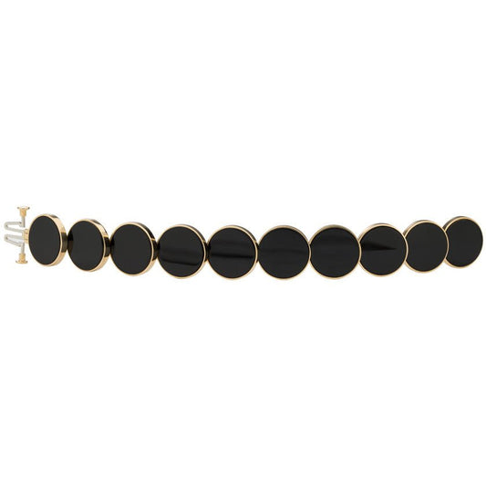 Aletto Brothers - Black Onyx "Portoro e Oro" Link Bracelet