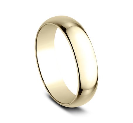 Benchmark - 18k Yellow Gold Comfort Fit Wedding Band (6mm)